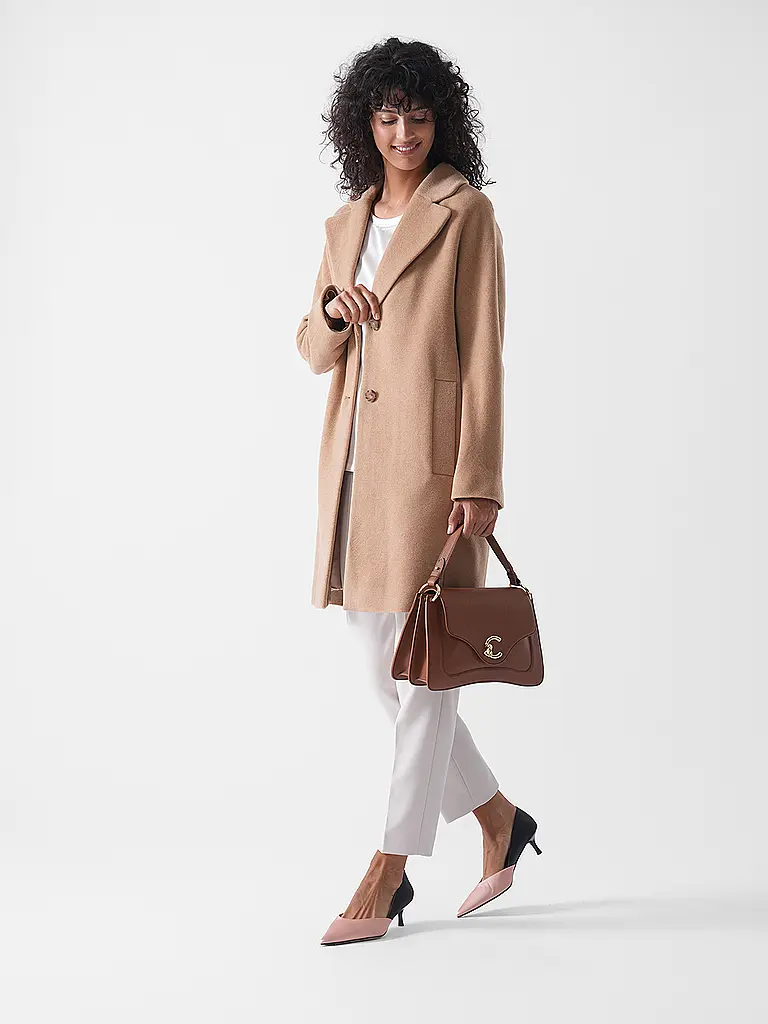 MARC CAIN | Cappotto di lana | Beige