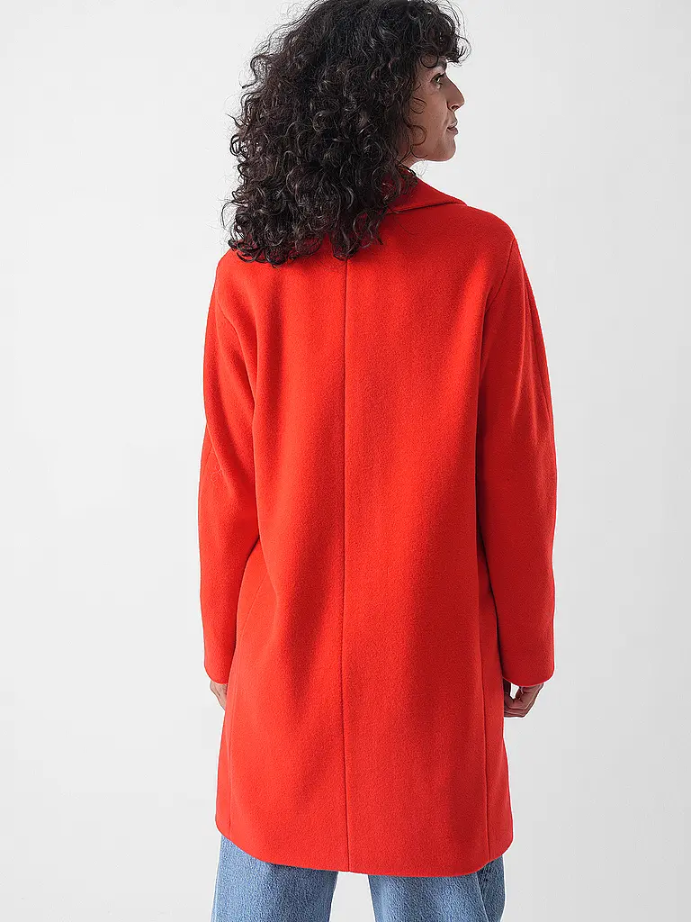 MARC CAIN | Cappotto di lana | Rosso