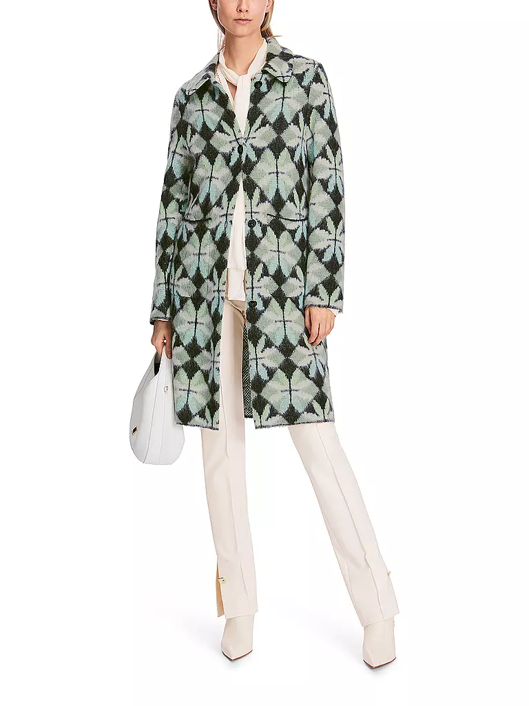 MARC CAIN | Cappotto in maglia | Verde