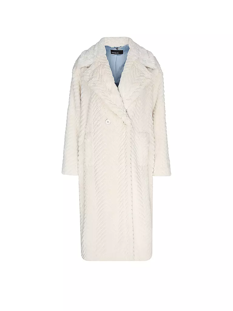 MARC CAIN | Cappotto in pelliccia sintetica | Crema