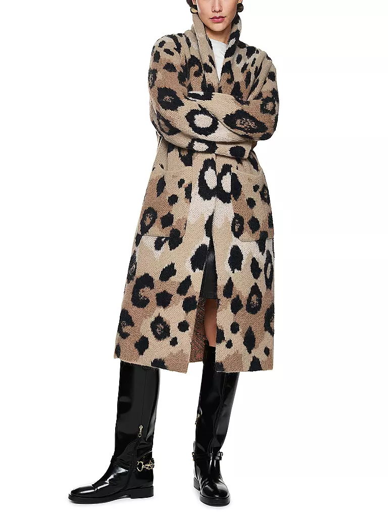 MARC CAIN | Cappotto in pelliccia sintetica | Marrone chiaro