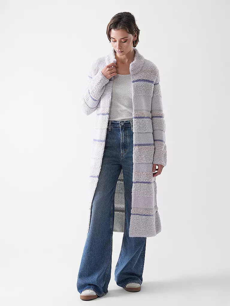 MARC CAIN | Cardigan in maglia | Blu chiaro