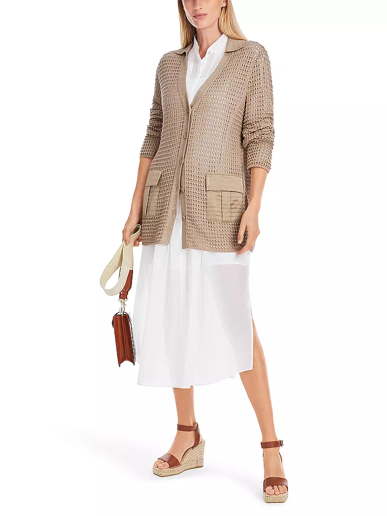 MARC CAIN | Cardigan | Marrone chiaro