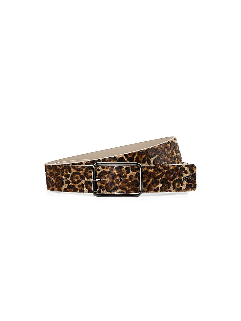 MARC CAIN | Cintura in pelle | Marrone chiaro
