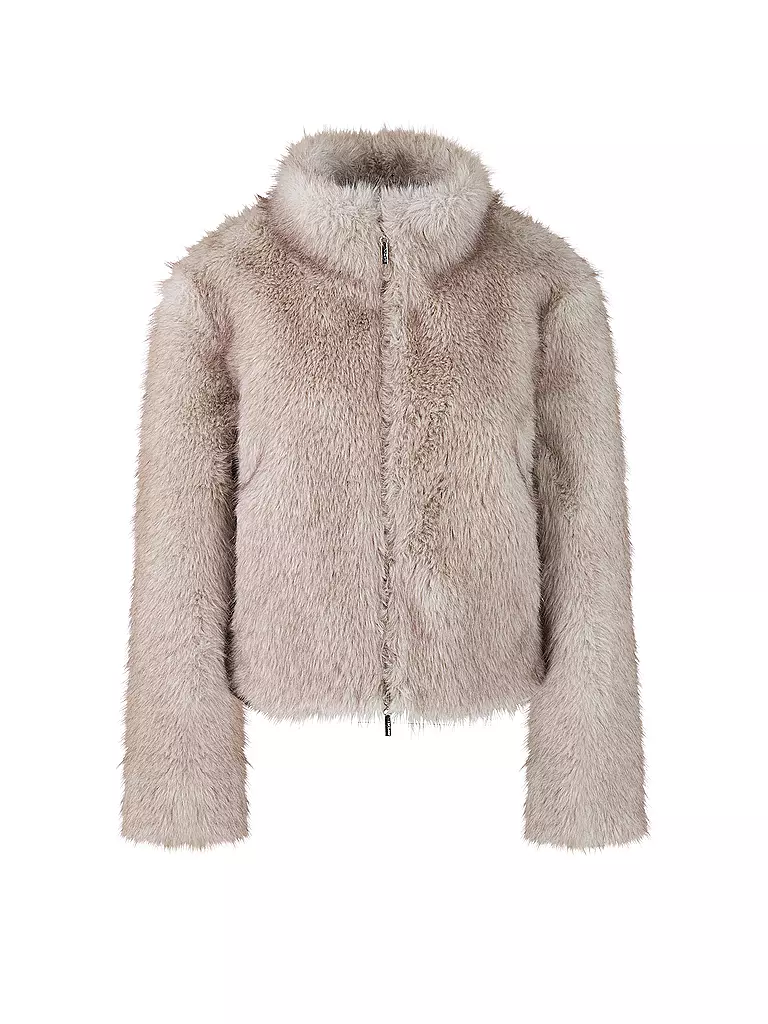 MARC CAIN | Giacca effetto pelliccia | Grigio chiaro