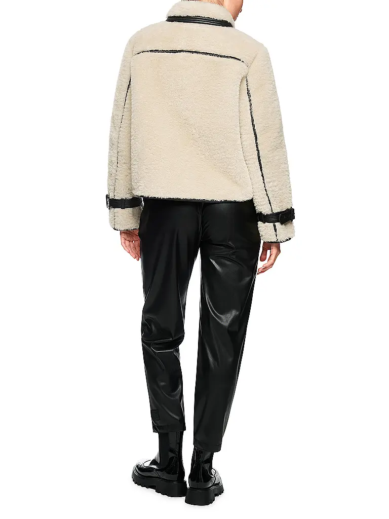 MARC CAIN | Giacca effetto pelliccia | Crema