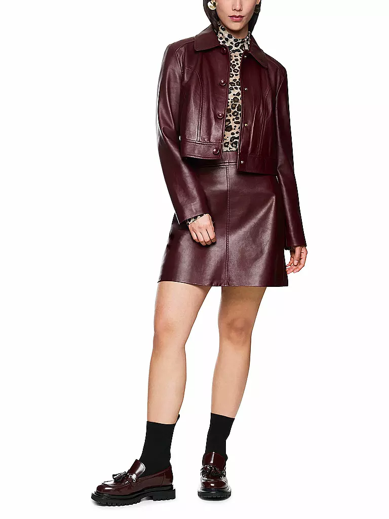 MARC CAIN | Giacca in pelle | Marrone