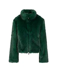 MARC CAIN | Giacca effetto pelliccia | Verde scuro