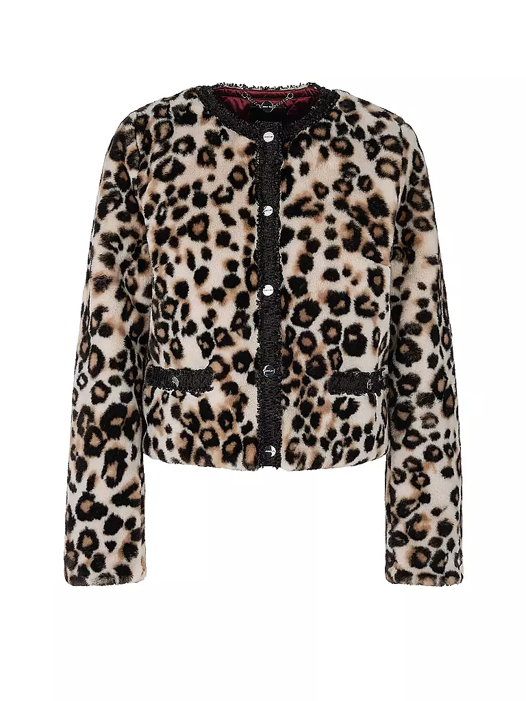 MARC CAIN | Giacca in pelliccia sintetica | Marrone chiaro