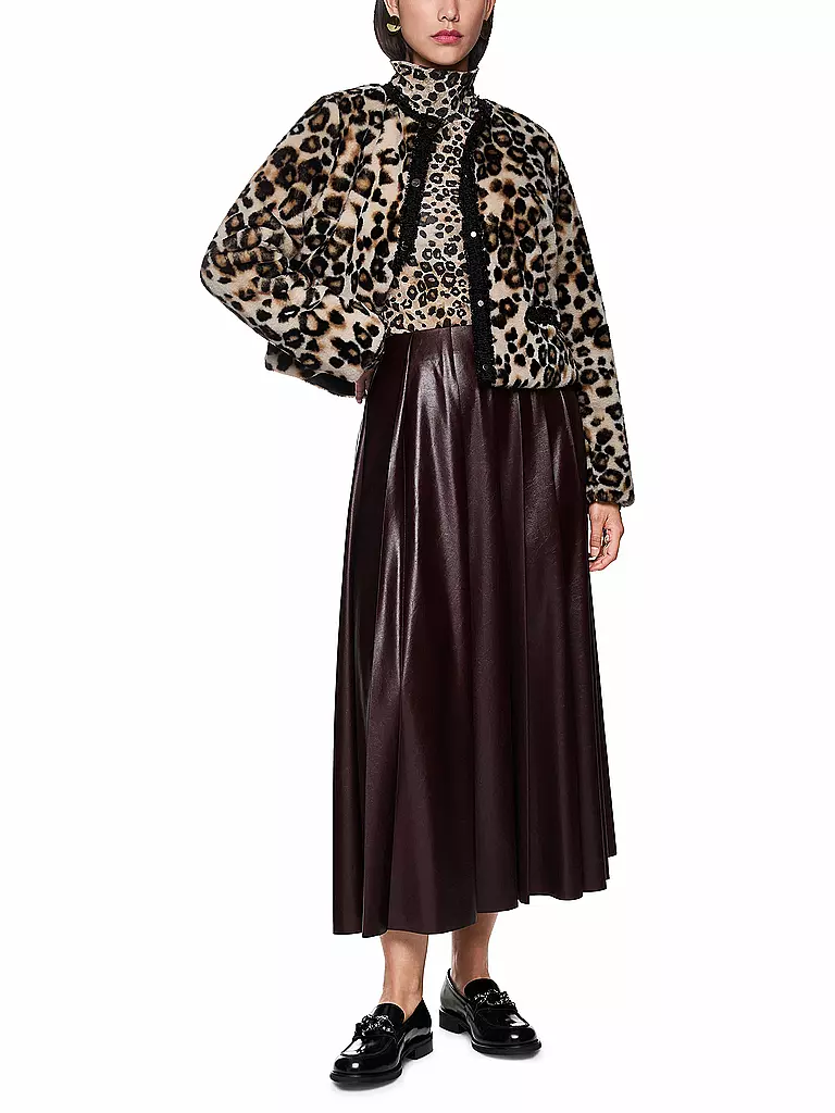 MARC CAIN | Giacca in pelliccia sintetica | Marrone chiaro