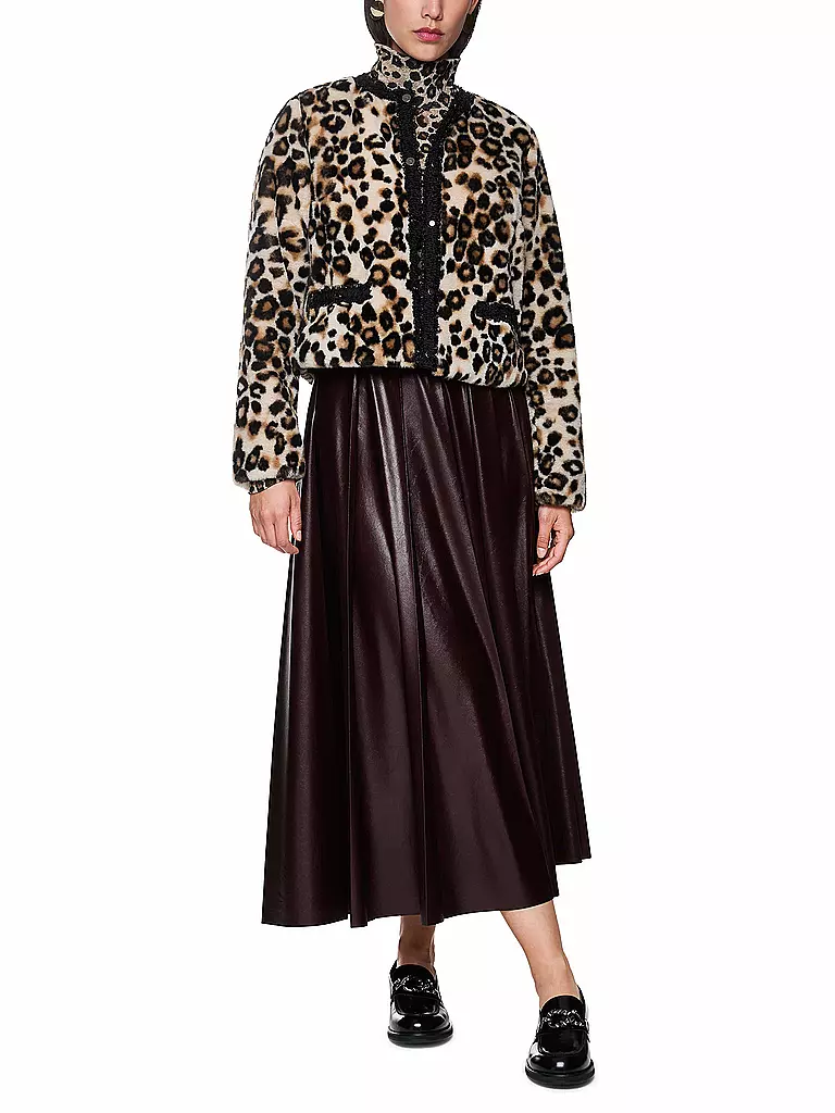 MARC CAIN | Giacca in pelliccia sintetica | Marrone chiaro