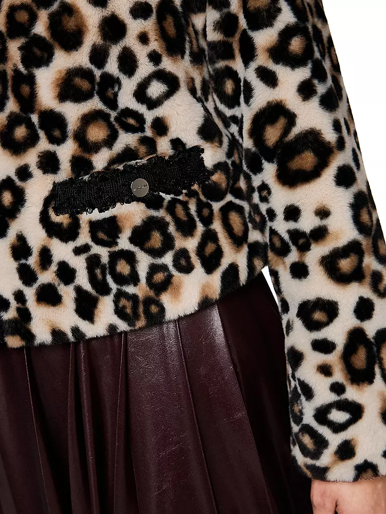 MARC CAIN | Giacca in pelliccia sintetica | Marrone chiaro