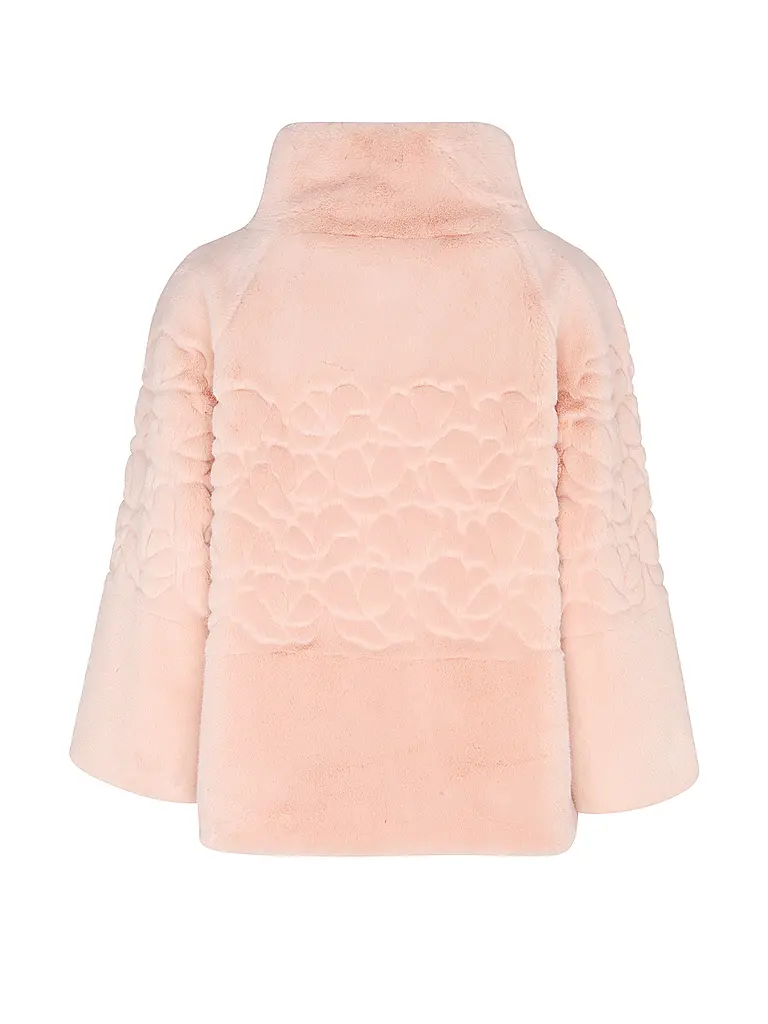 MARC CAIN | Giacca in pelliccia sintetica | Rosa