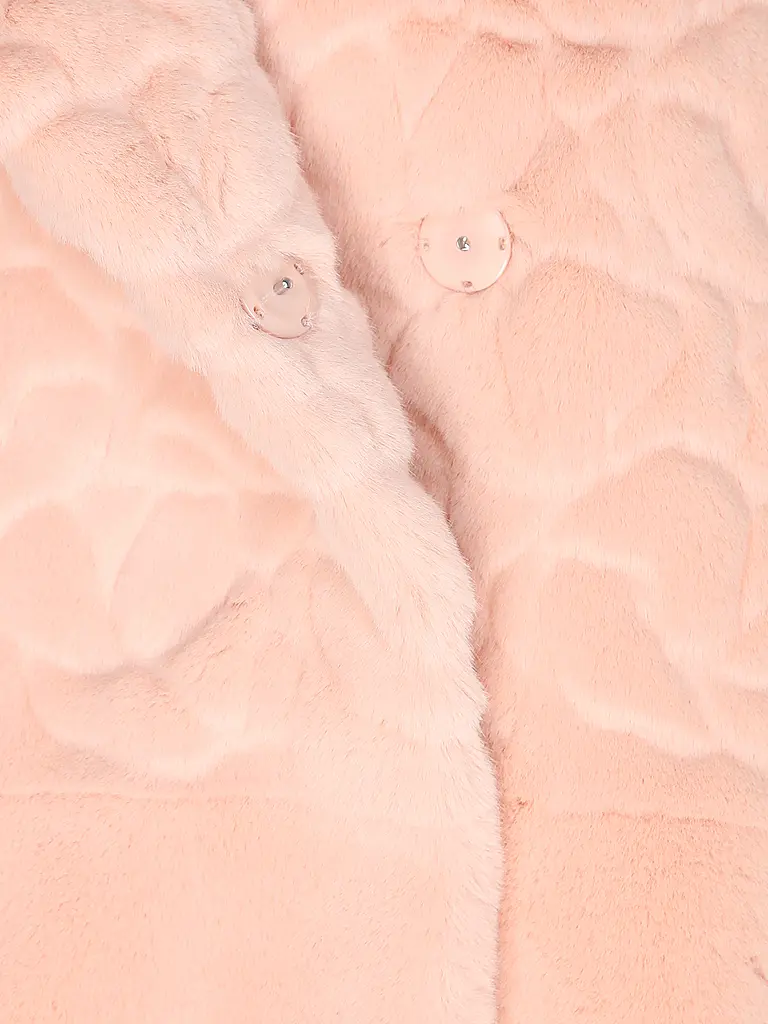 MARC CAIN | Giacca in pelliccia sintetica | Rosa