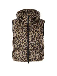 MARC CAIN | Gilet trapuntato | Marrone chiaro