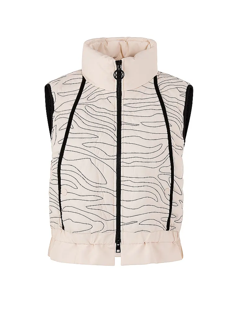 MARC CAIN | Gilet trapuntato | Beige