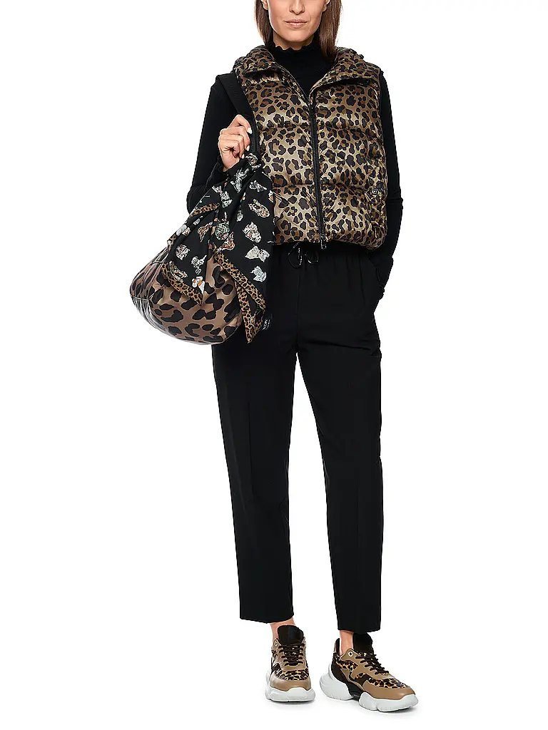 MARC CAIN | Gilet trapuntato | Marrone chiaro