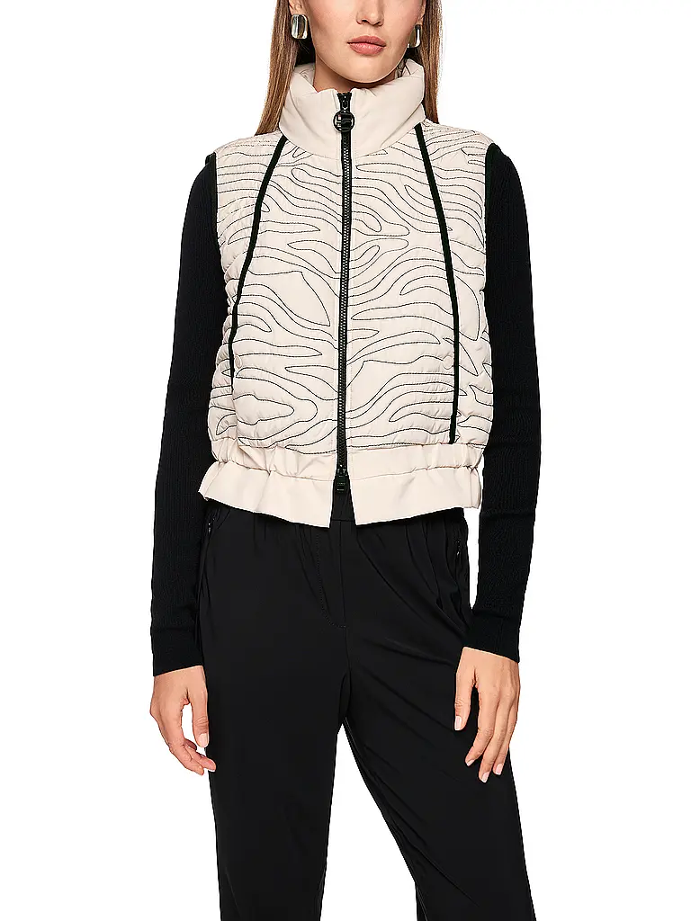 MARC CAIN | Gilet trapuntato | Beige