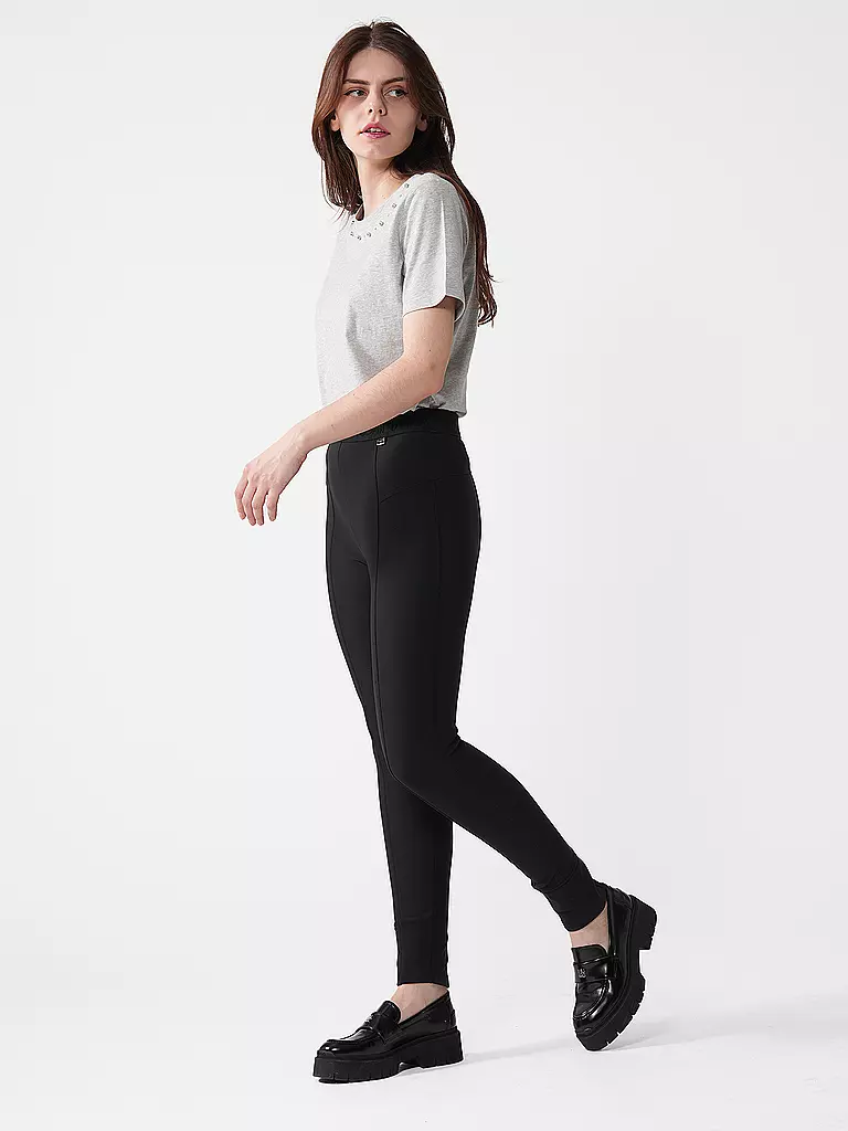 MARC CAIN | Highwaist Businesshose 7/8 SINNAR | Nero