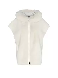 MARC CAIN | Jacke in Felloptik  | Crema