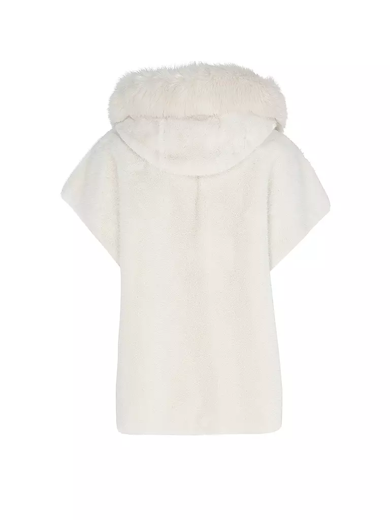 MARC CAIN | Jacke in Felloptik  | Crema