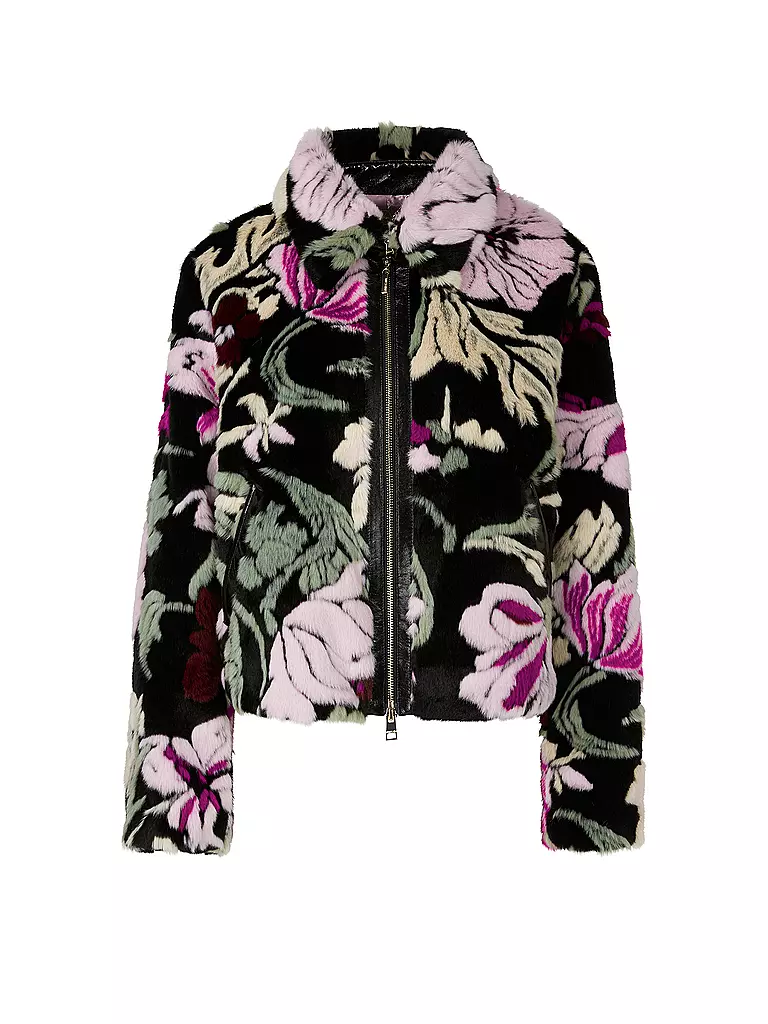 MARC CAIN | Jacke in Felloptik | Nero