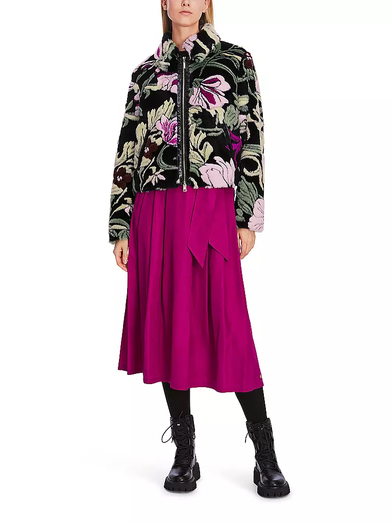 MARC CAIN | Jacke in Felloptik | Nero