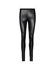 MARC CAIN | Leggings effetto pelle | Nero