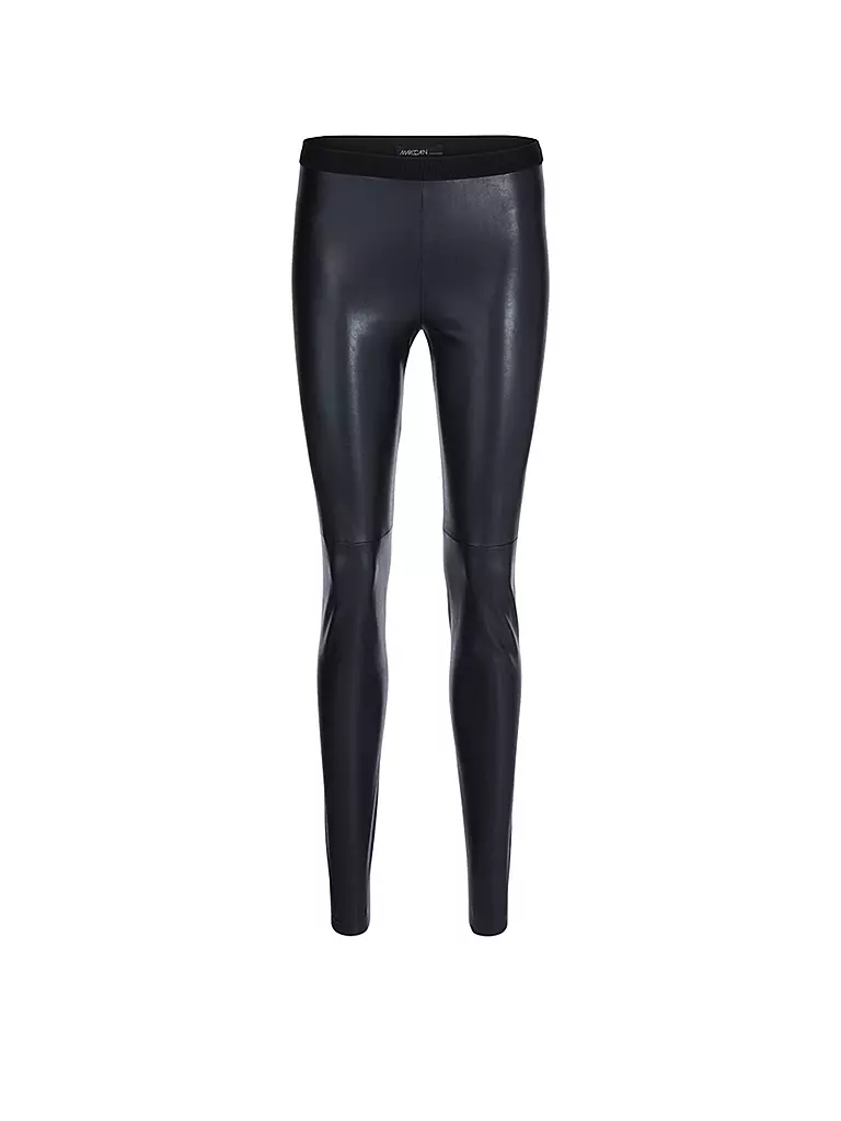 MARC CAIN | Leggings effetto pelle | Blu