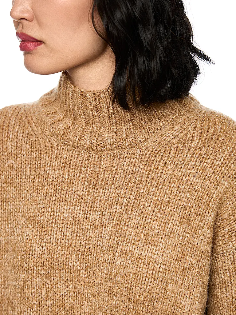 MARC CAIN | Maglione a collo alto | Beige