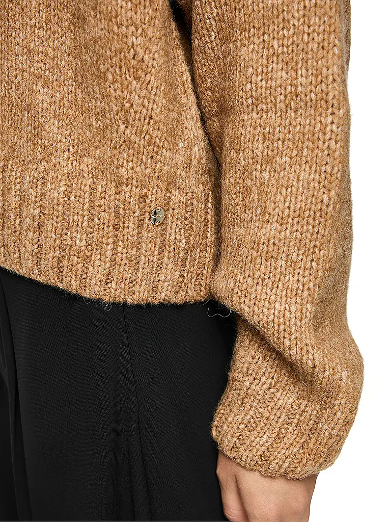 MARC CAIN | Maglione a collo alto | Beige