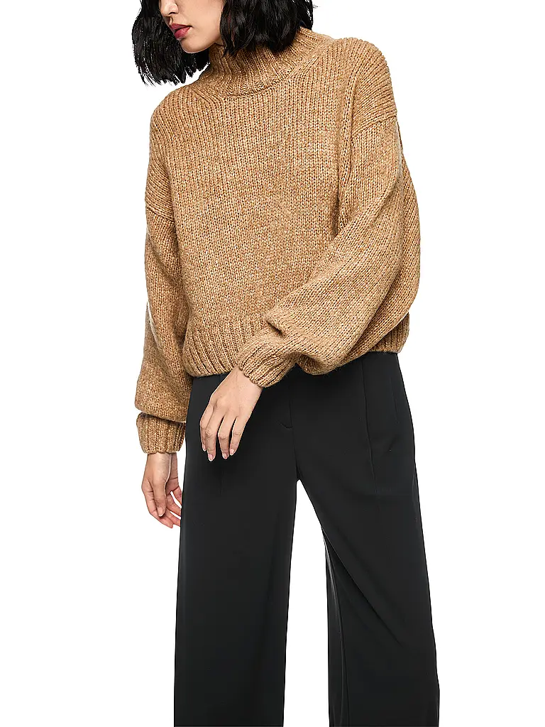 MARC CAIN | Maglione a collo alto | Beige