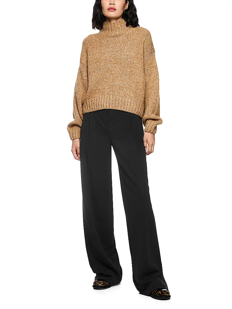 MARC CAIN | Maglione a collo alto | Beige