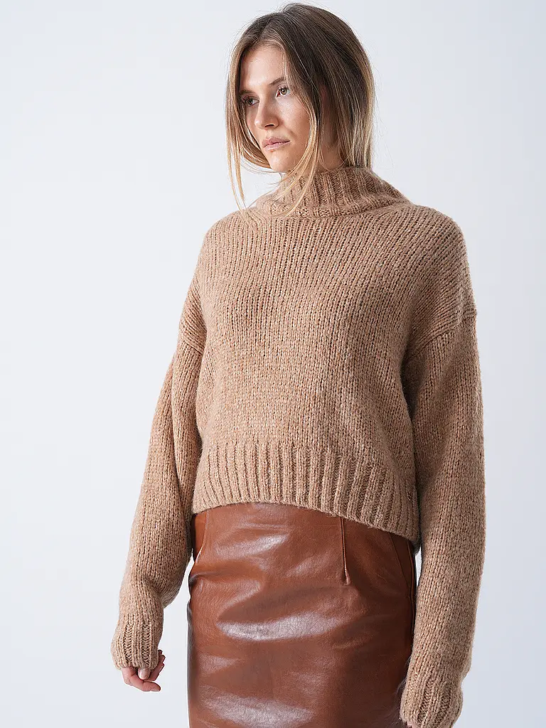 MARC CAIN | Maglione a collo alto | Beige