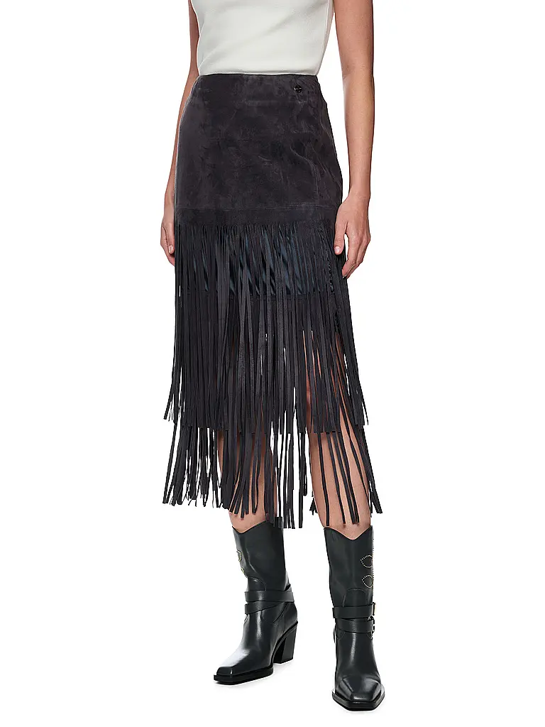 MARC CAIN | Maxigonna | Blu scuro