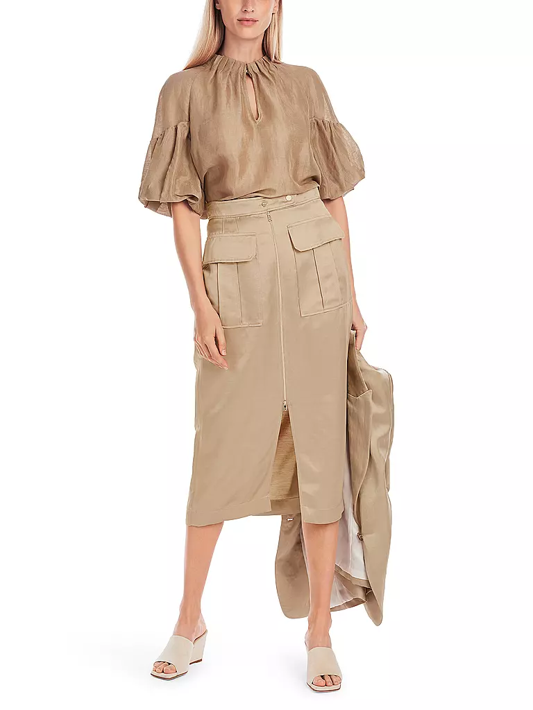 MARC CAIN | Midi gonna | Marrone chiaro