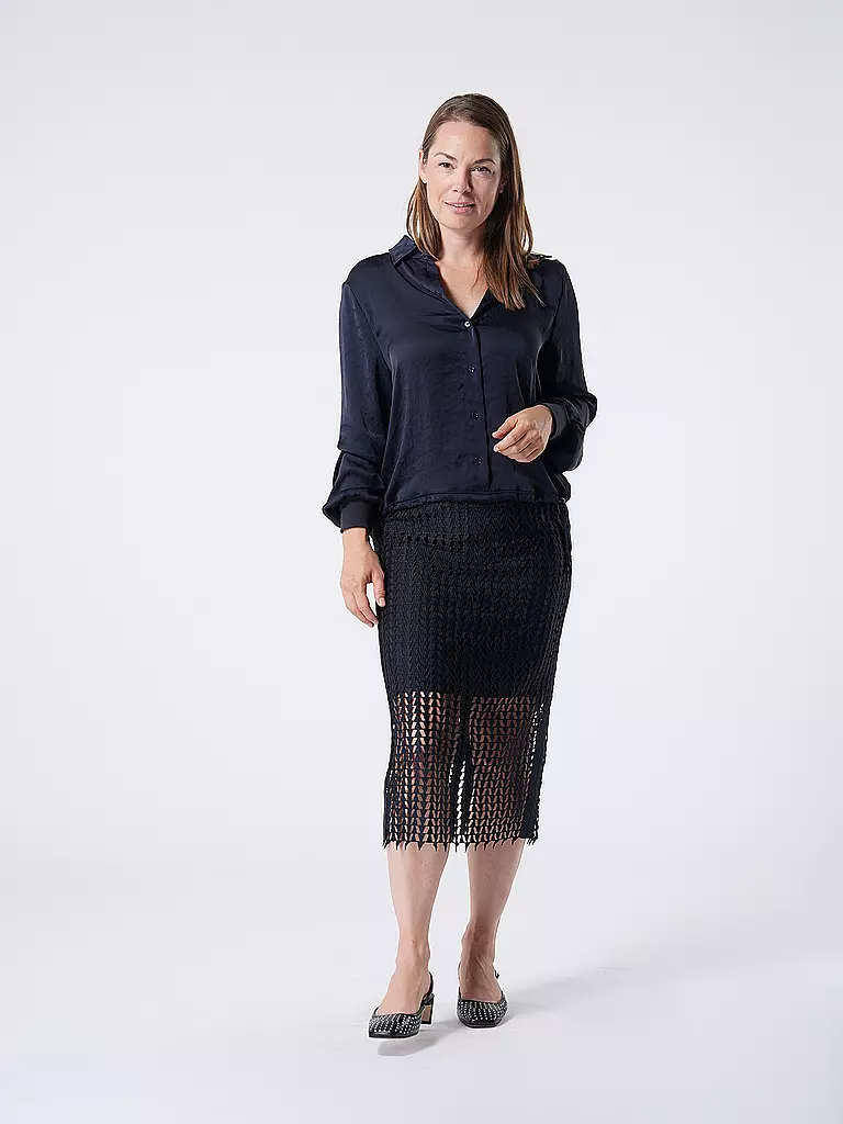 MARC CAIN | Midi skirt | Blu scuro