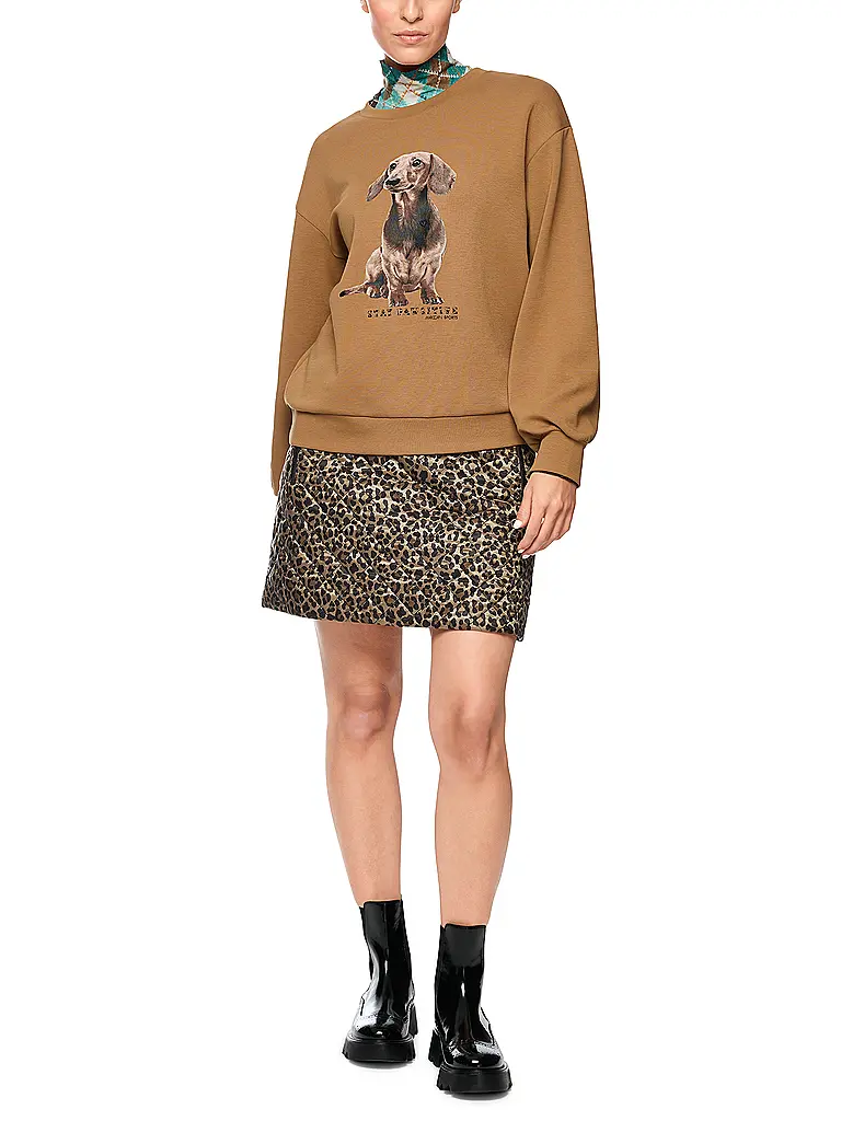 MARC CAIN | Mini gonna | Marrone chiaro