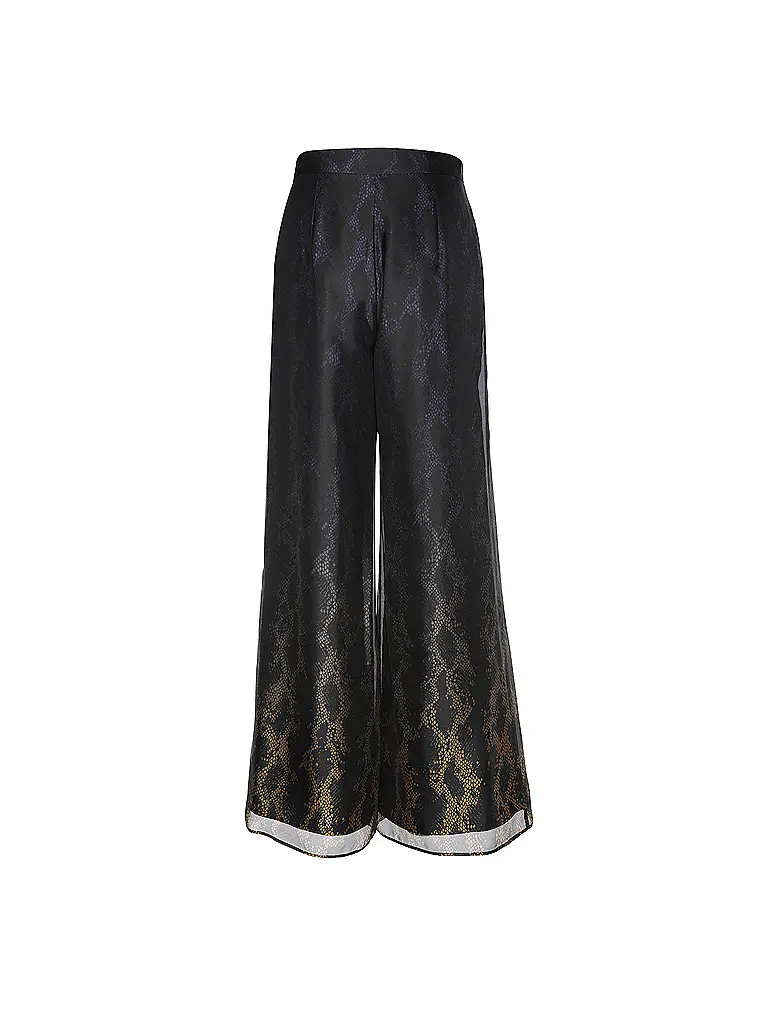MARC CAIN | Nome prodotto: Pantaloni Flared Fit WARANGAL
Marca: MARC CAIN
Colore: nero
Categorie: Moda, Donna

Materiale: Poliestere / Poliammide
Motivo: Animalier
Lunghezza (Pantaloni/Jeans): Lunghezza normale
Stile: Glamour
Altezza vita: Vita alta
Dettagli: Cintura | Nero