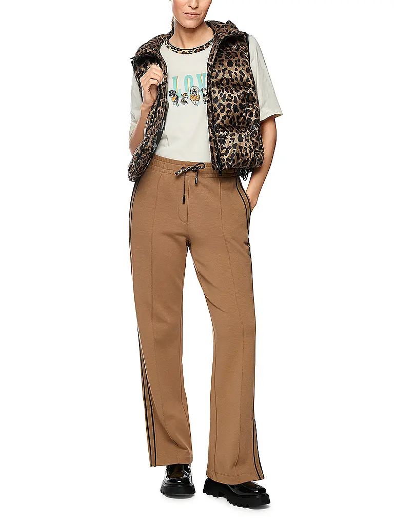 MARC CAIN | Pantaloni a gamba larga WASHINGTON | Marrone chiaro