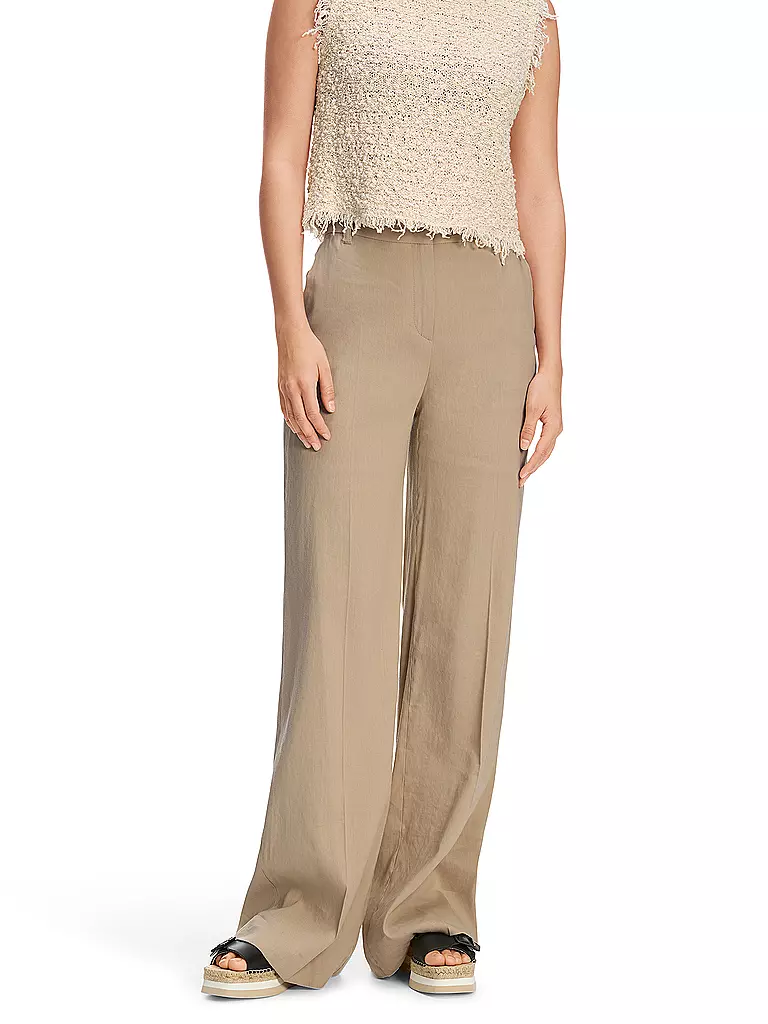 MARC CAIN | Pantaloni business WAUKEE | Marrone chiaro