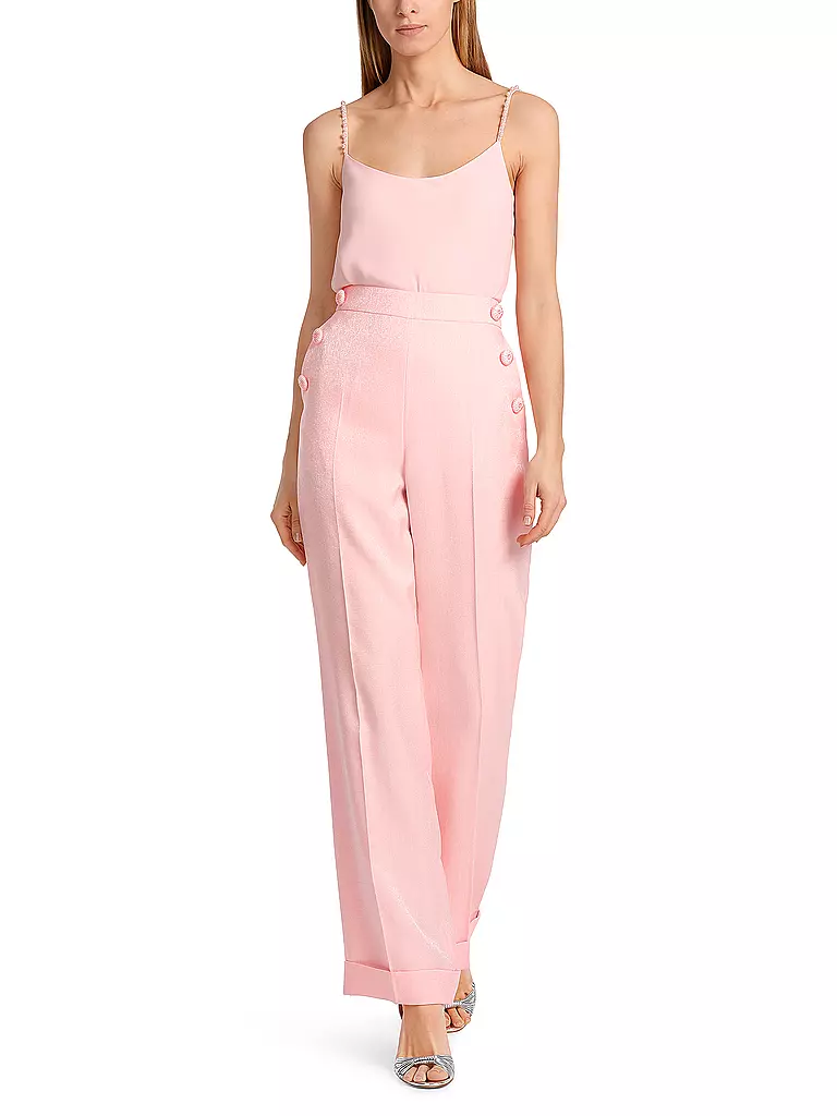 MARC CAIN | Pantaloni business WHEATEN Wide Fit | Rosa