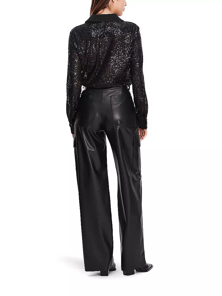MARC CAIN | Pantaloni cargo effetto pelle RAGUSA |