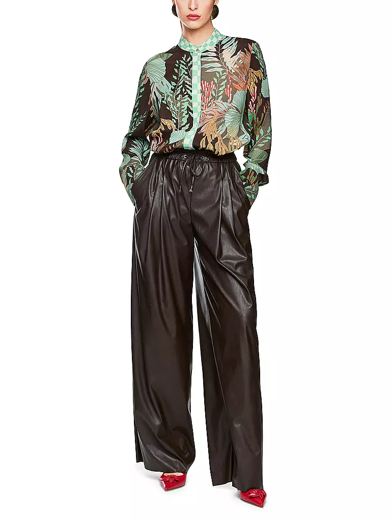 MARC CAIN | Pantaloni effetto pelle | 