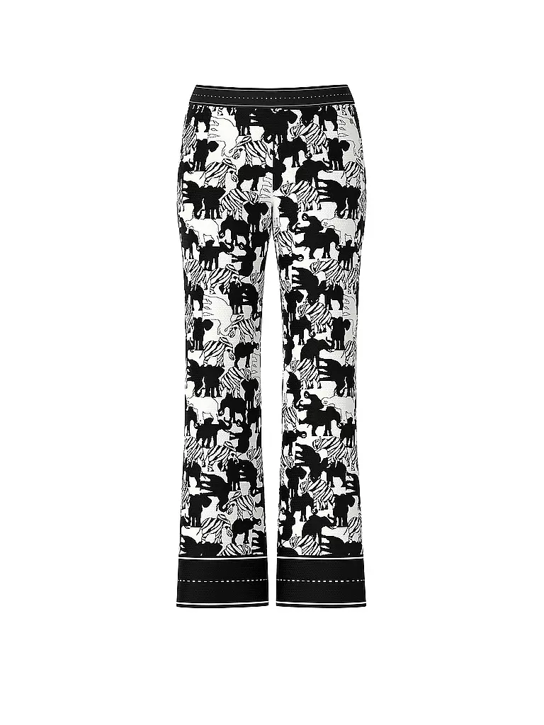 MARC CAIN | Pantaloni Flared Fit | Nero