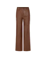 MARC CAIN | Pantaloni in pelle WARRI | Marrone