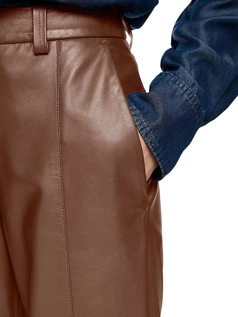 MARC CAIN | Pantaloni in pelle WARRI | 