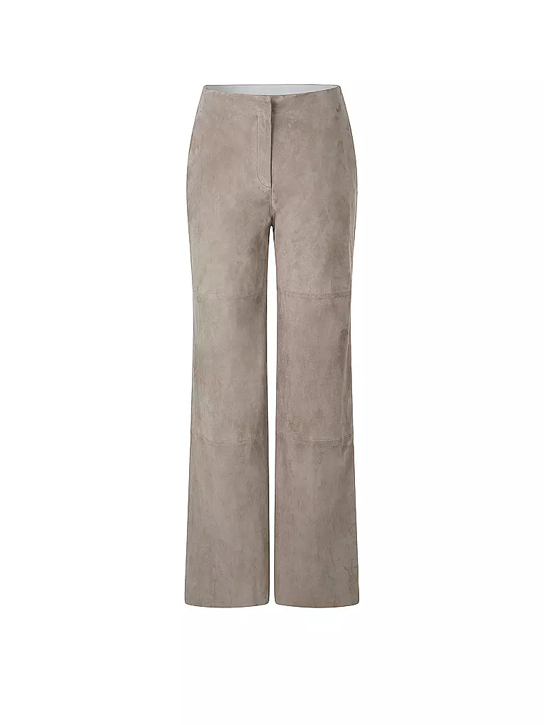 MARC CAIN | Pantaloni in pelle | Oliva