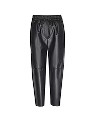MARC CAIN | Pantaloni Jogging Fit in similpelle RANCHI | Blu scuro