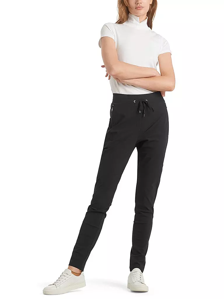 MARC CAIN | Pantaloni Jogging Fit | Nero